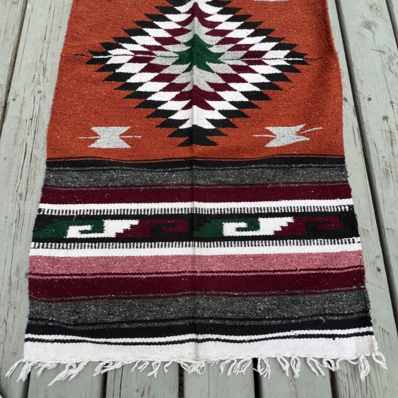 NWOT: Southwestern Inspired Woven Runner/Rug - Picture 2 of 7